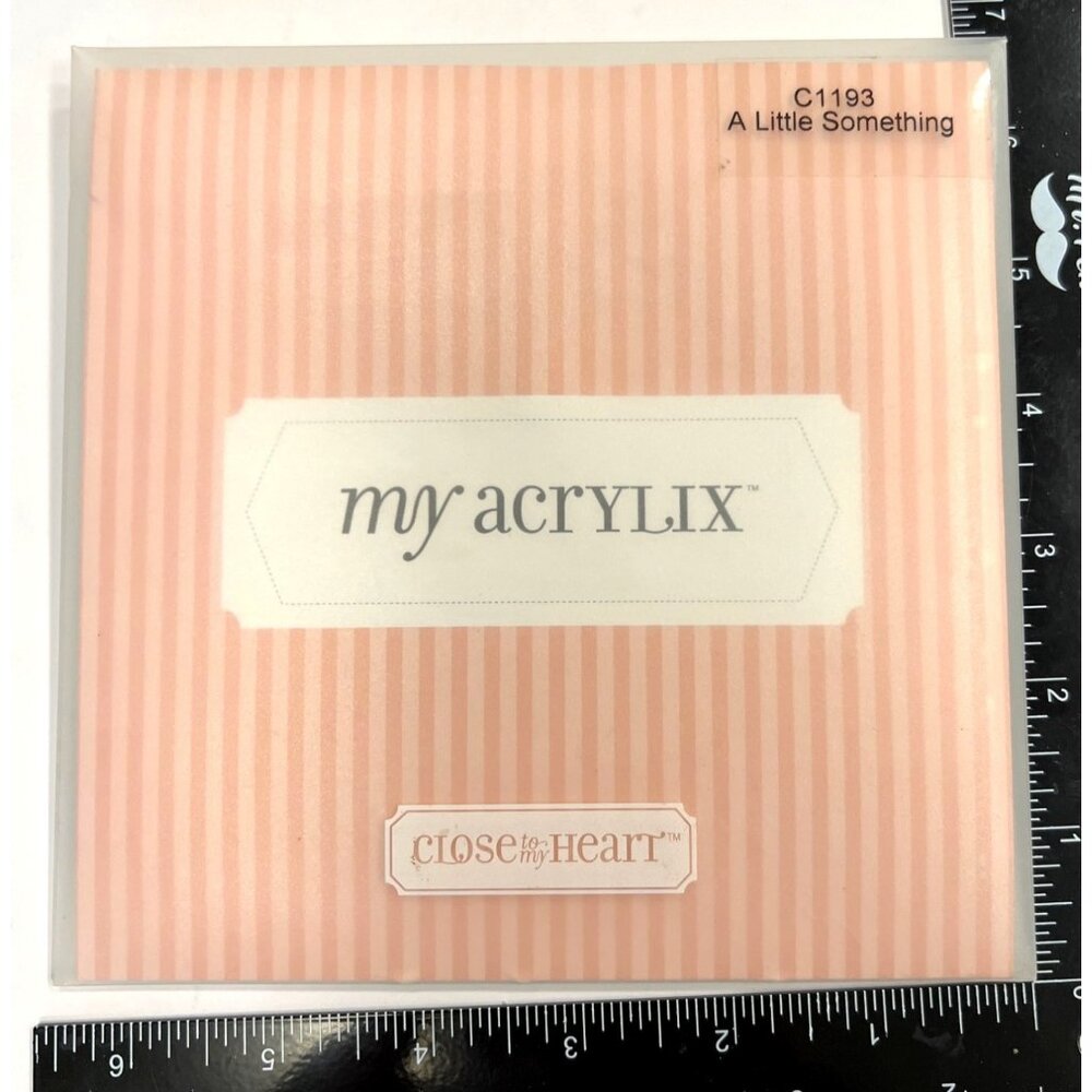 Close To My Heart My Acrylix A Little Something Clear Stamps Set C1193 love